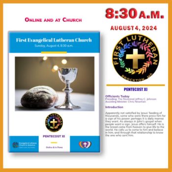 2024 08 04 Bulletin: Pentecost XI