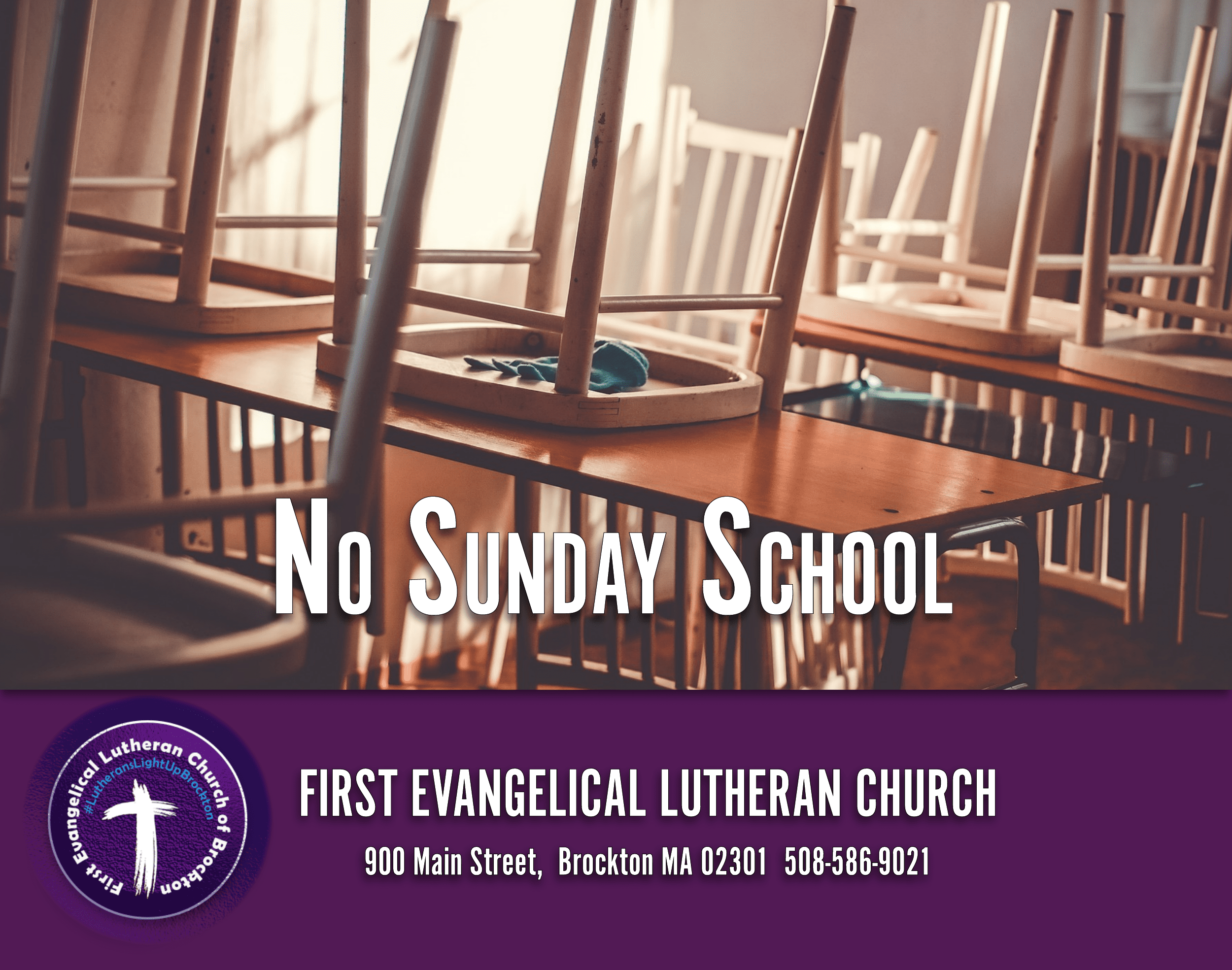 Facebook Post – Meme – No Sunday School – First Lutheran Church